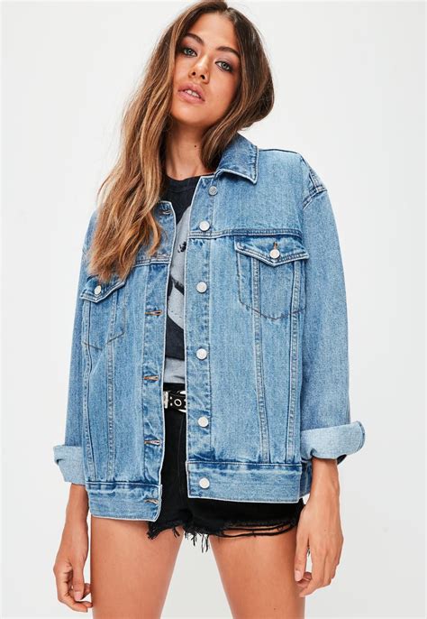 oversized long denim jacket.